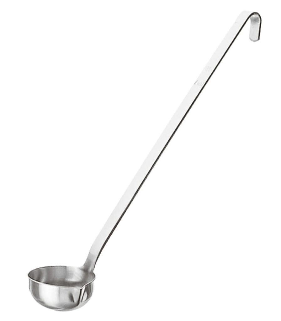 Louche Professionnelle Inox D 6.5 Cm-Manche 29 Cm