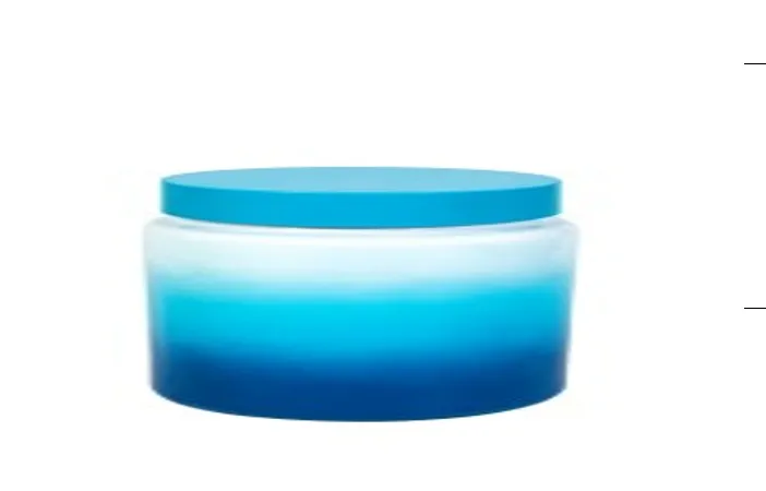 1,5 lt Decorated Jar-Turquoise-Blue-White