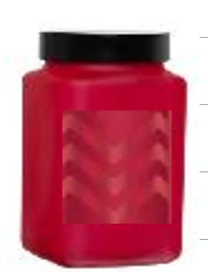 2 lt Square Canister-Zigzag-Red
