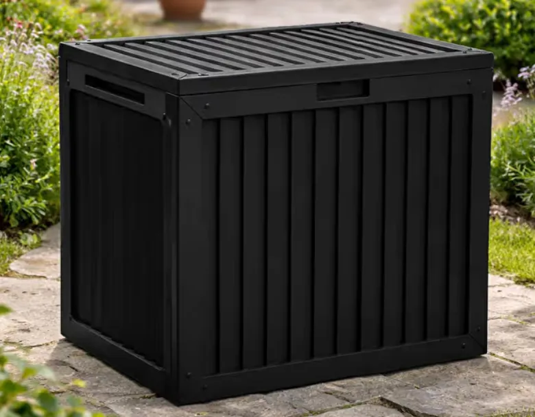 130 lt Garden Chest-Black