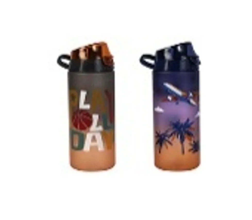 750 ml Coloured Printed Water Bottle-PC-2 Pattern Mix