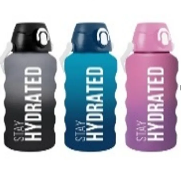 2,4 lt Double Coloured Decorated Water Bottle with Straw-PC-Stay Hydrated