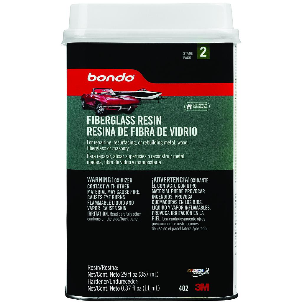 Resin Fiberglas Qt Bondo.