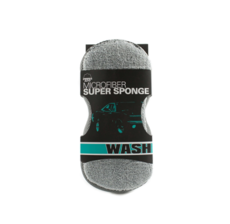 Automotive Sponge Bone Shape 22.9Cm X 11.4Cm, (9In X 4.5In) Blue Microfiber Covered Zwipes