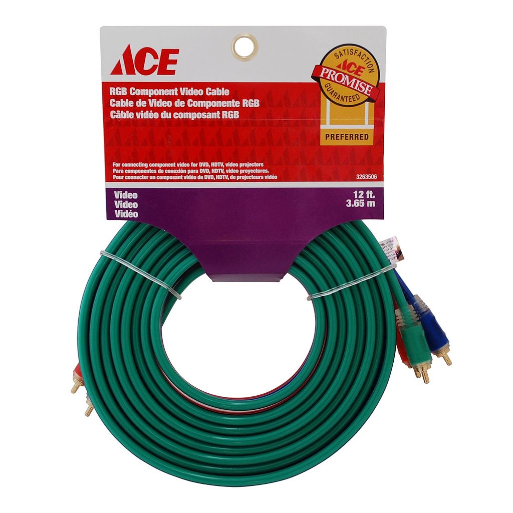 RGB COMPONENT VIDEO CABLE 12FT (365.76CM)ACE
