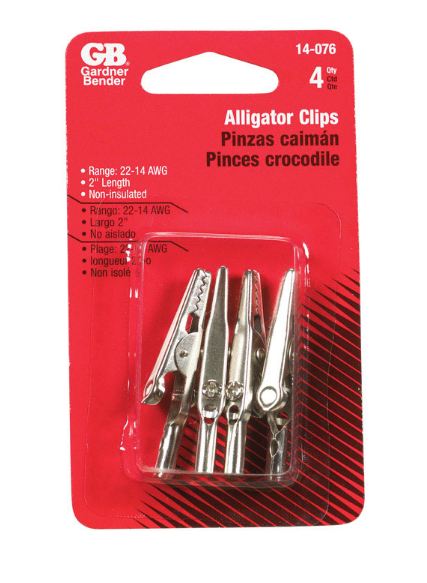Clip Alligator2"5Amp 4Pk.