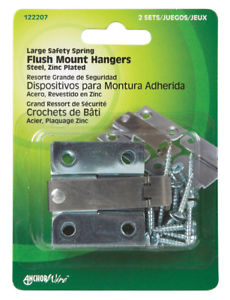 Hillman AnchorWire Silver Flush-Mount Picture Hanger 2 pk
