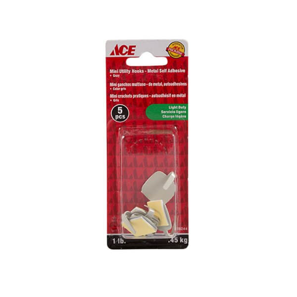 Hooks Mini Square Metal Card Of 5 Ace