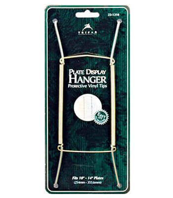 Tripar 10 in. to 14 in. Brass Plate Hanger 1 pk