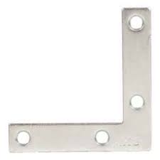 Flat Corner Brace 1 1-2In X 3-8In (3.81Cm X 0.952Cm) Zinc Ace