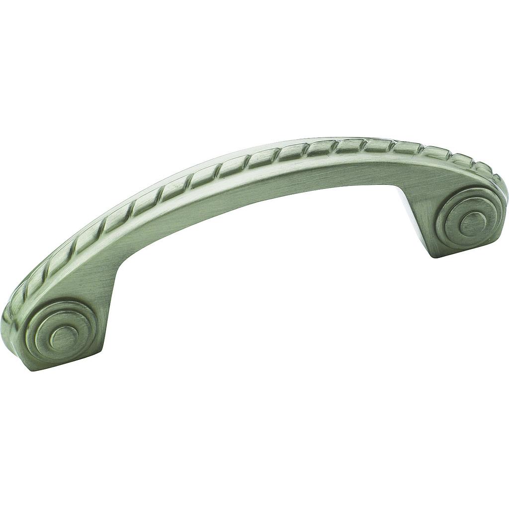 center-to-center satin nickel cabinet pull