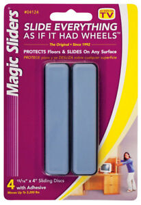 Floor Slide 1"X4"Rect4Pk