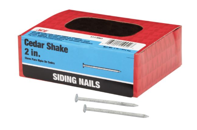 Ace 2 in. Siding Hot-Dipped Galvanized Nail Flat 1 lb.
