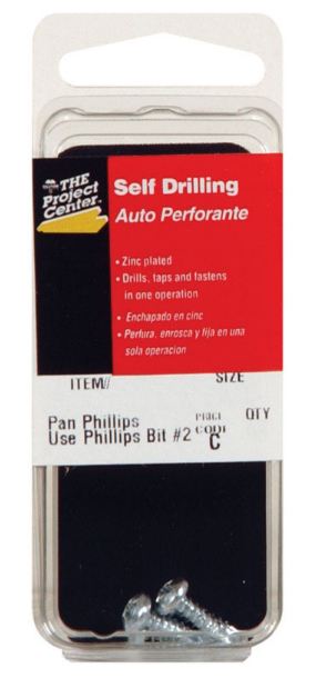 Hillman No. 8 x 1 in. L Phillips Pan Head Zinc-Plated Steel Sheet Metal Screws 4 pk