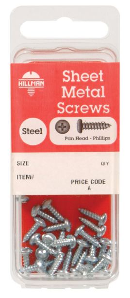 Hillman No. 10 x 3 in. L Phillips Pan Head Zinc-Plated Steel Sheet Metal Screws 3 pk