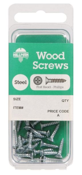 Scrw Wd Phl Fh 6X1" Cd22