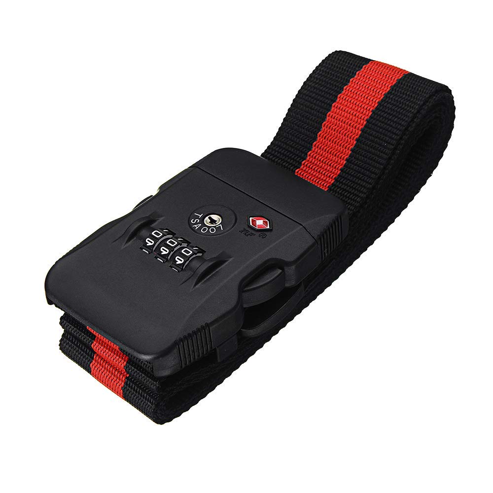 Luggage 3 Dial Strap Belt 10.3Cm X 6.7Cm X 0.94Cm, (4 1-16Inx2 5-8Inx3-8In) Ace