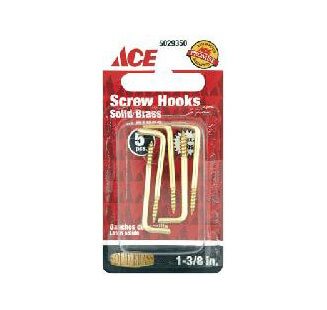 Shoulder Hook 1 3-8In (34.9Mm) Solid Brass Ace