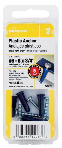 ANCHOR 6-8 W/ZN SCRW CD6