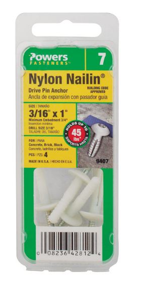 Hillman 1 in. L Nylon Truss Anchors 4 pk Cancel