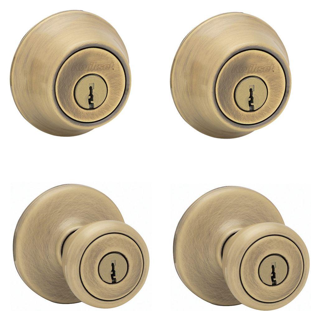 Deadbolt Single Cylinder Antique Brass Projex