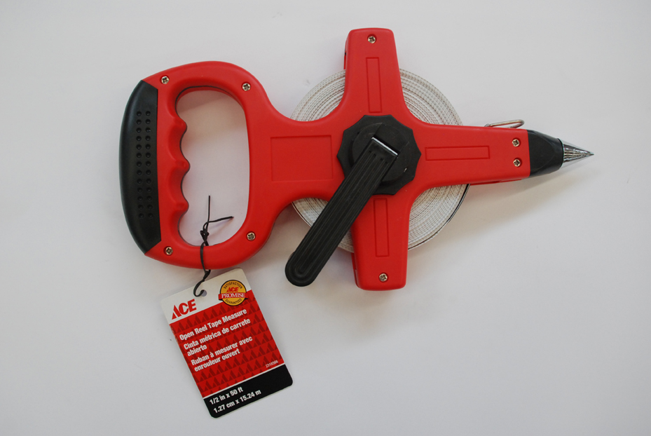 Open Reel Tape Measure 50Ft (15M) Abs Comfort Grip Ace