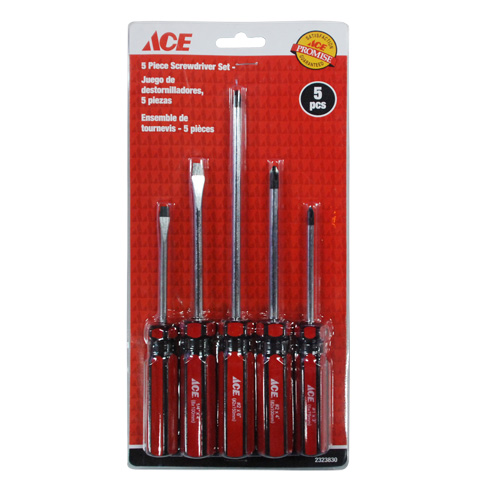 5 Piece Screwdriver Set Ace Cancel