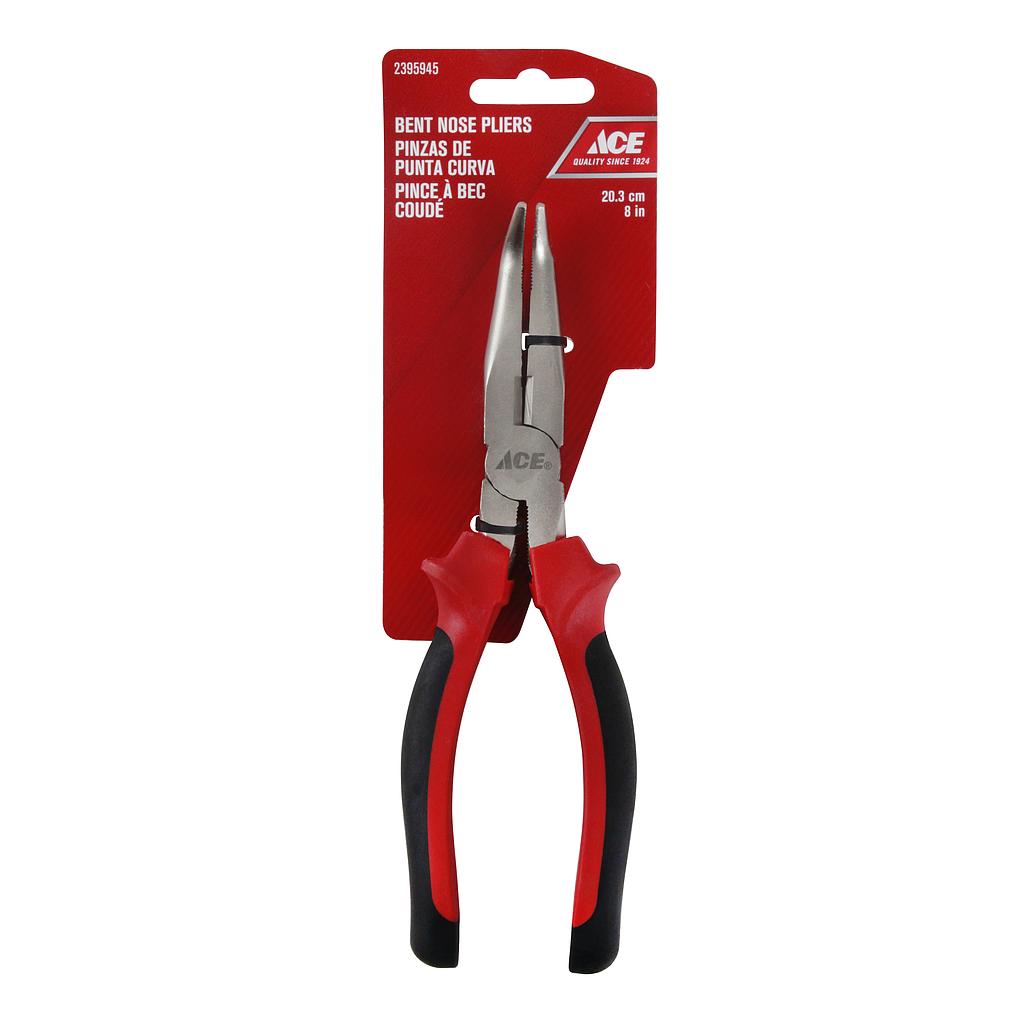 Bent Nose Pliers 20Cm (8In) Tpr Grip Handle Ace
