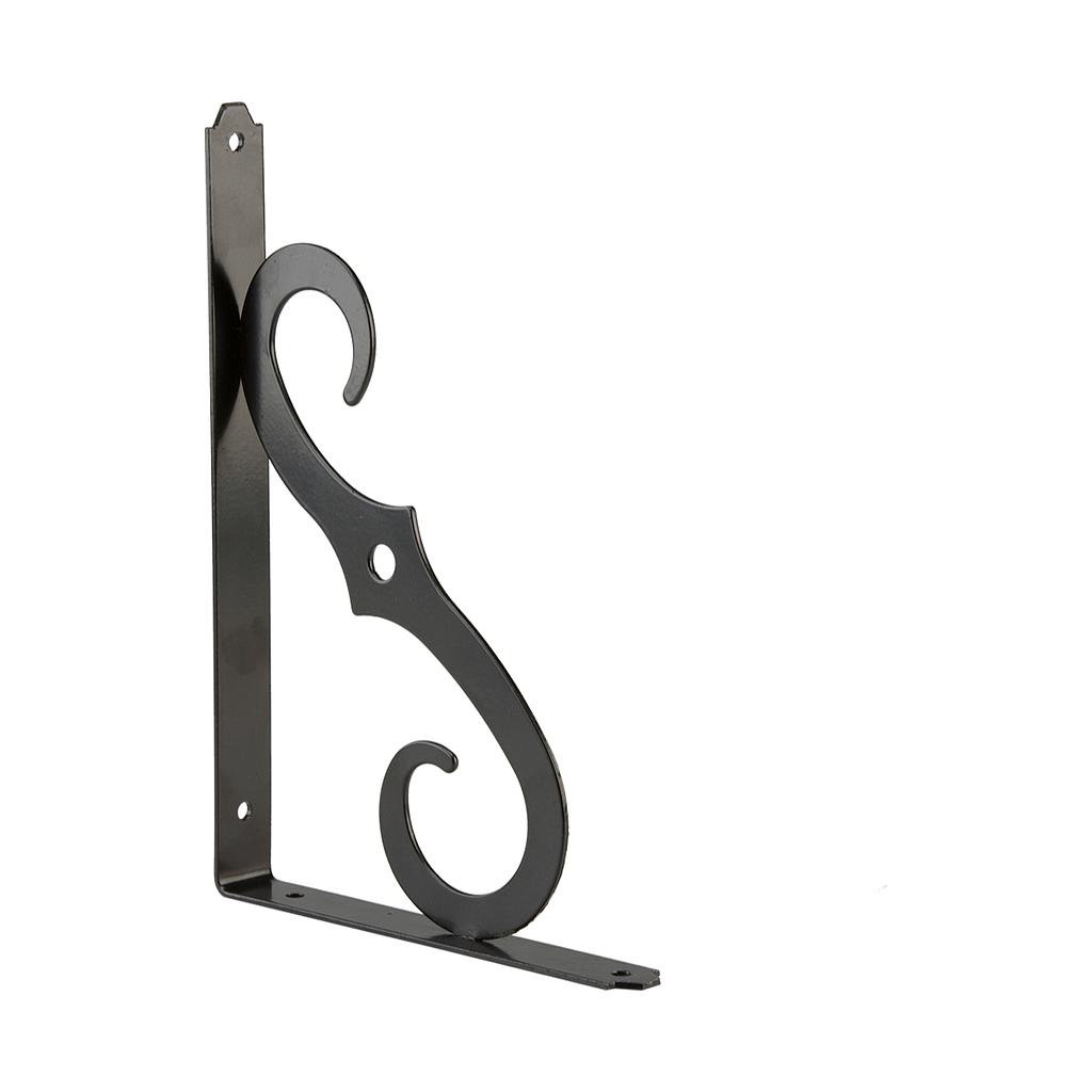 Ornamental Shelf Bracket 10In X 7In, (25.4Cm X 17.8Cm) Steel Brown Ace