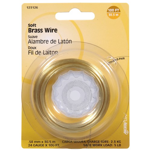 Wire Brass 24 Ga 100'