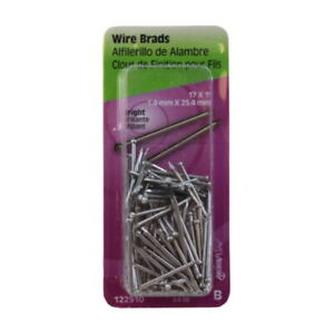 Hillman 17 Ga. x 1 in. L Bright Steel Brad Nails 1 pk 2 oz.