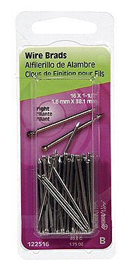 Hillman 16 Ga. x 1-1/2 in. L Bright Steel Brad Nails 1 pk 1.75 oz.