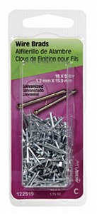 Hillman 19 Ga. x 1/2 in. L Galvanized Steel Brad Nails, 1 pk 1.5 oz.