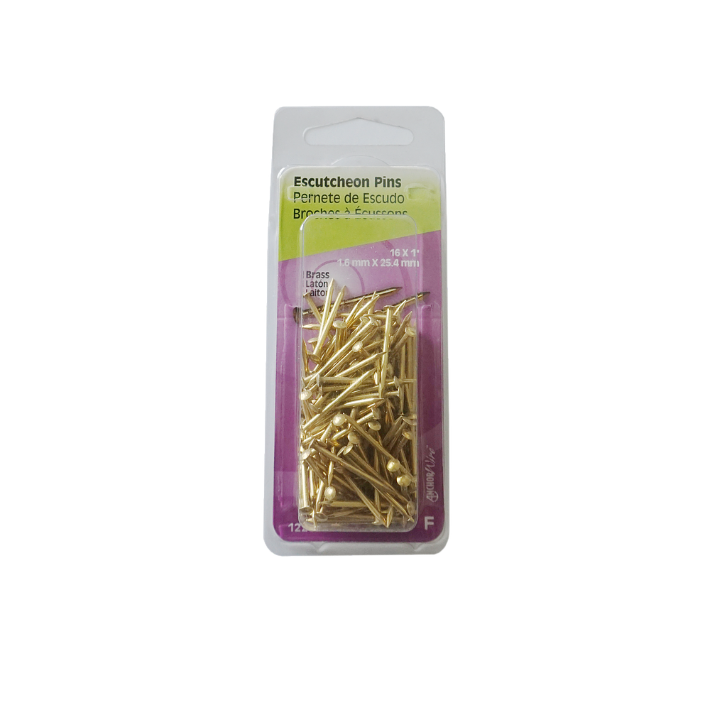 Escutcheon Pin 1"X16Brs