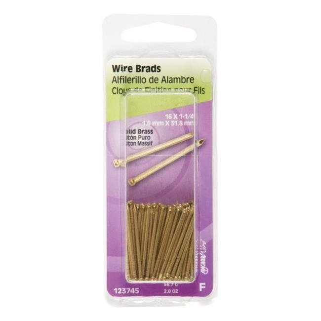 Brad 1"X17 Brass 2Oz