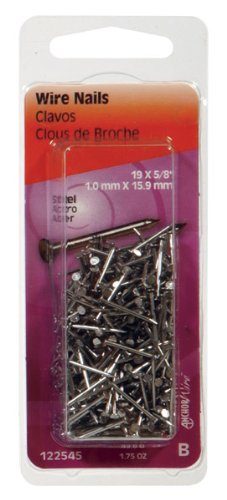 Hillman 5/8 in. Wire Bright Steel Nail Flat