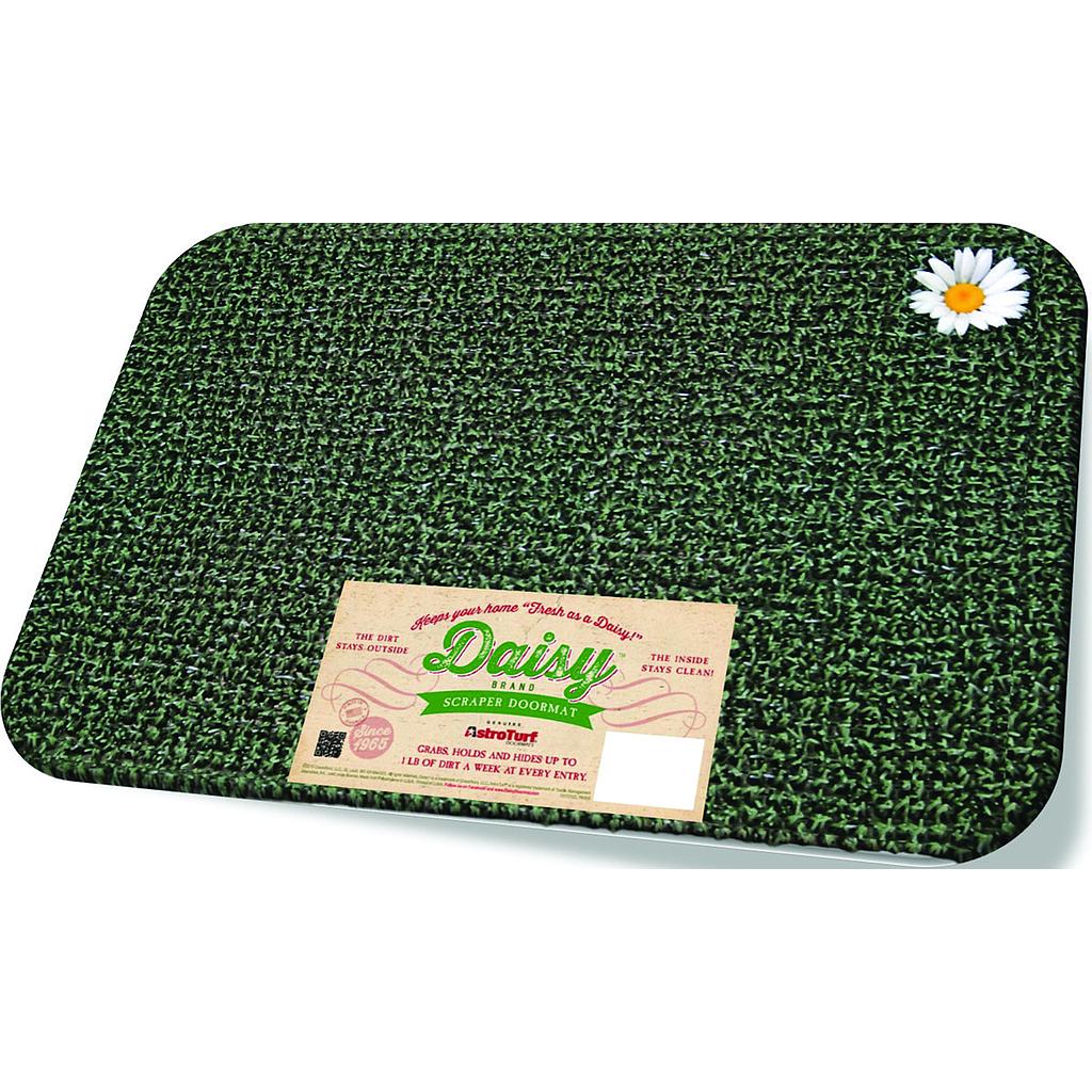 GrassWorx Green Polyethylene Nonslip Door Mat 24 in. L x 18 in. W