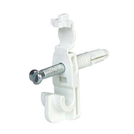 Rubbermaid 8.6 in. H x 7 in. W x .5 in. L Metal Fast Set Back Clip W/Drive Pin 6 pk