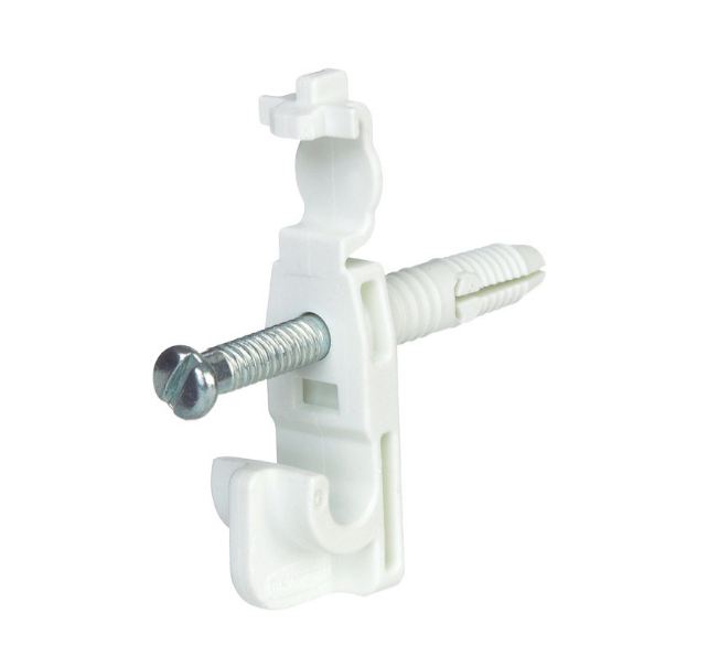 Rubbermaid 8 in. H x 6 in. W x 1 in. L Metal Fast Set Back Clip W/Drive Pin 50 pk