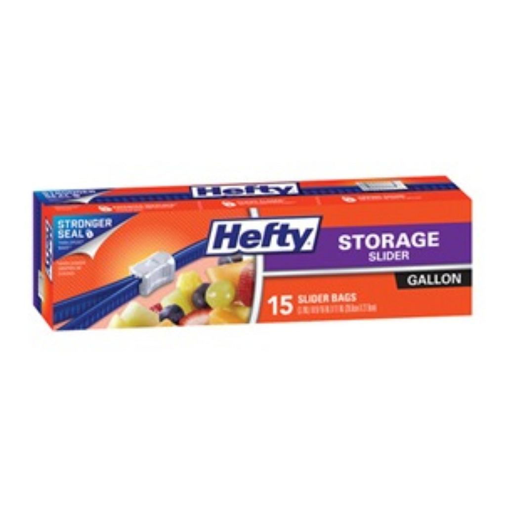 Hefty Slidr Gal 15Ct