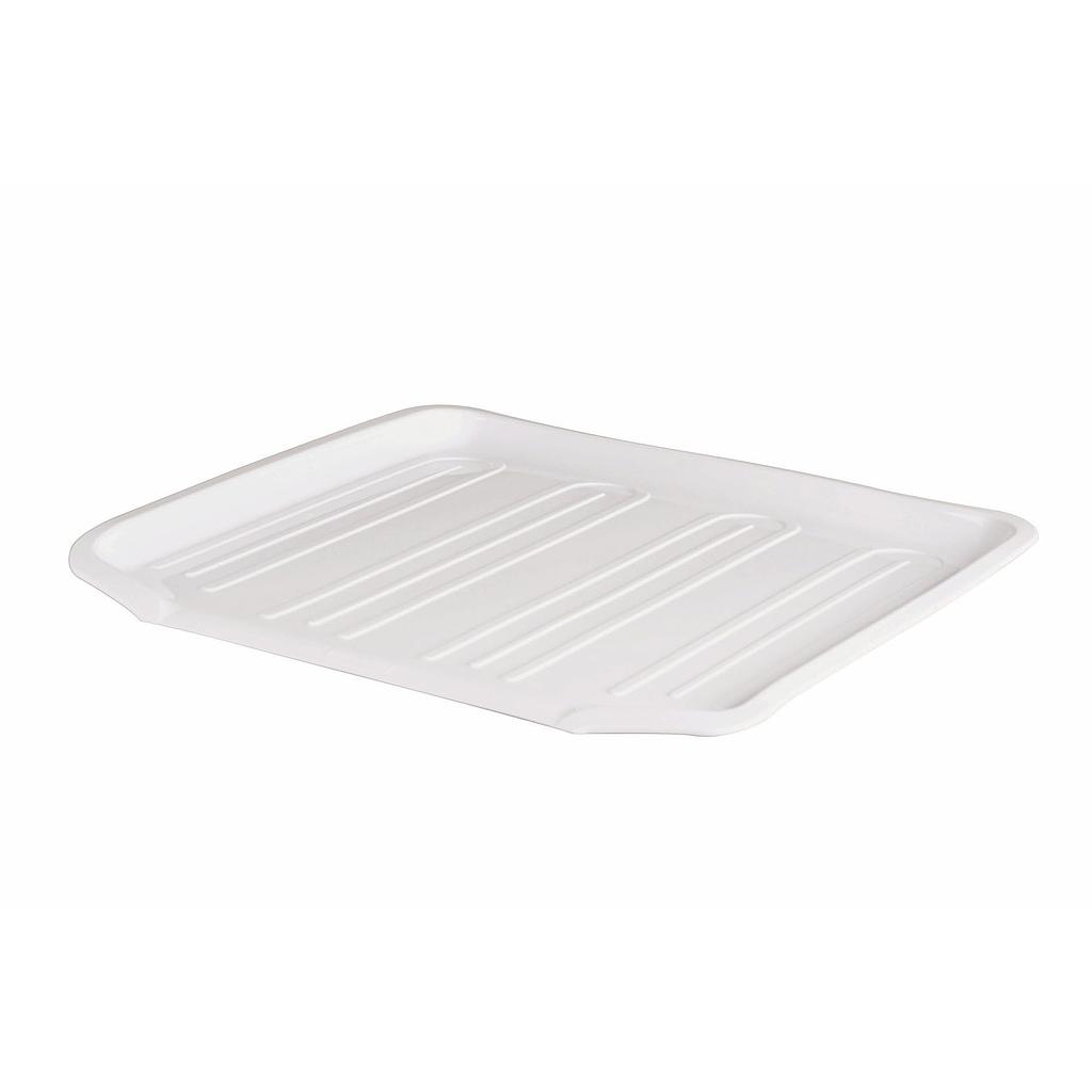 Rubbermaid 1.3 in. H x 15.3 in. W x 14.3 in. L Plastic Dish Drainer White
