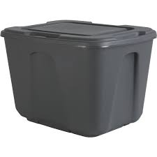 Homz 23.5 in. H x 17-1/2 in. W x 15.5 in. D Stackable Storage Tote.