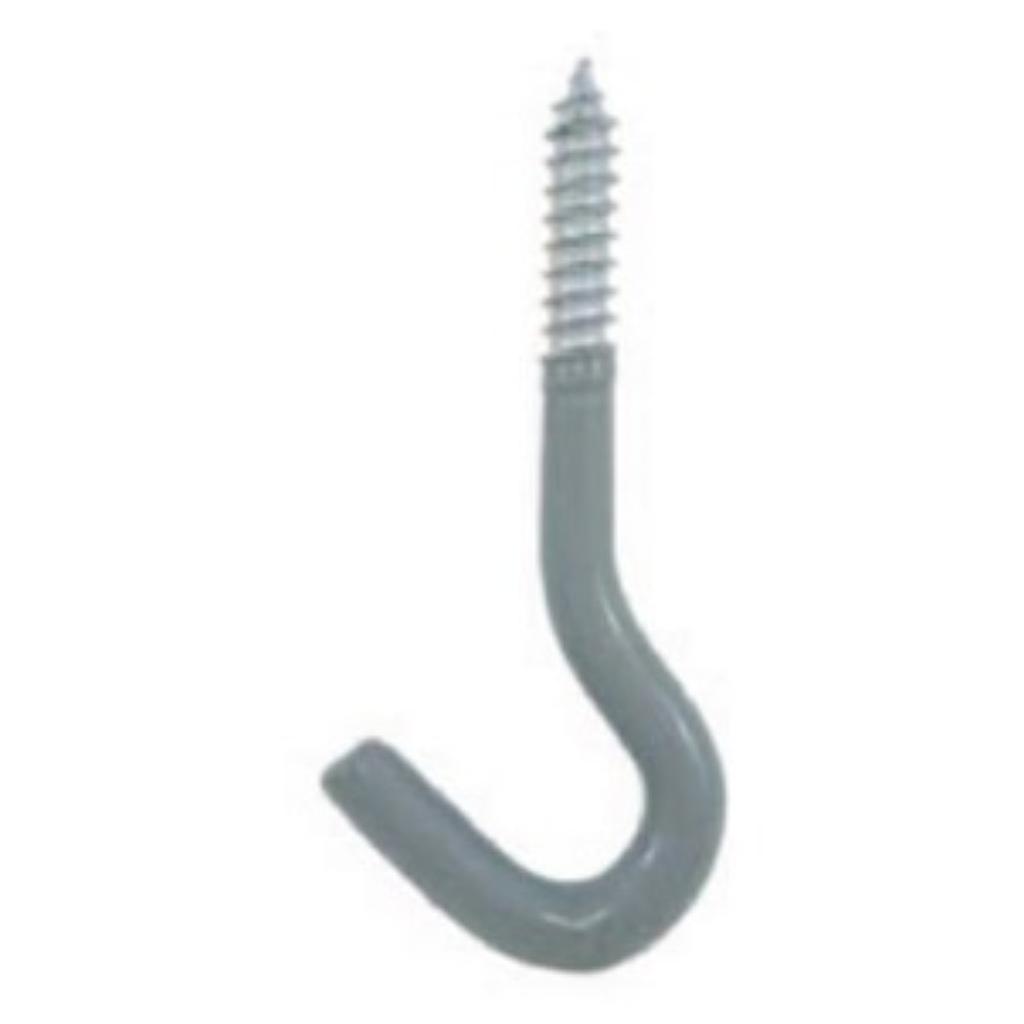 Crawford Vinyl Coated Gray Steel Small Storage Hook 30 lb. capacity 1 pk