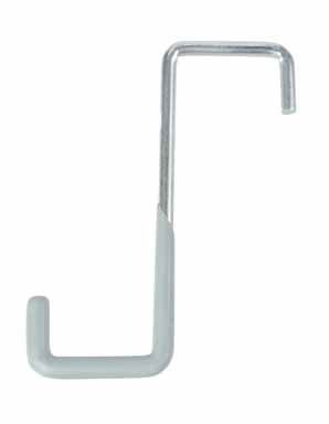 Crawford 5.75 in. L Vinyl Coated Gray Steel Large Rafter Hook 20 lb. capacity 1 pk