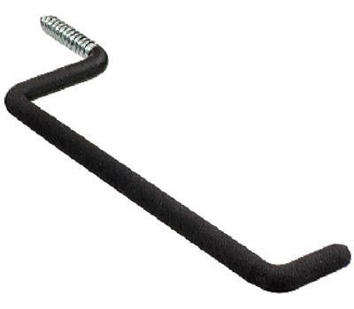Crawford 7 in. L Vinyl Coated Black Steel Large Ladder Hook 50 lb. capacity 1 pk
