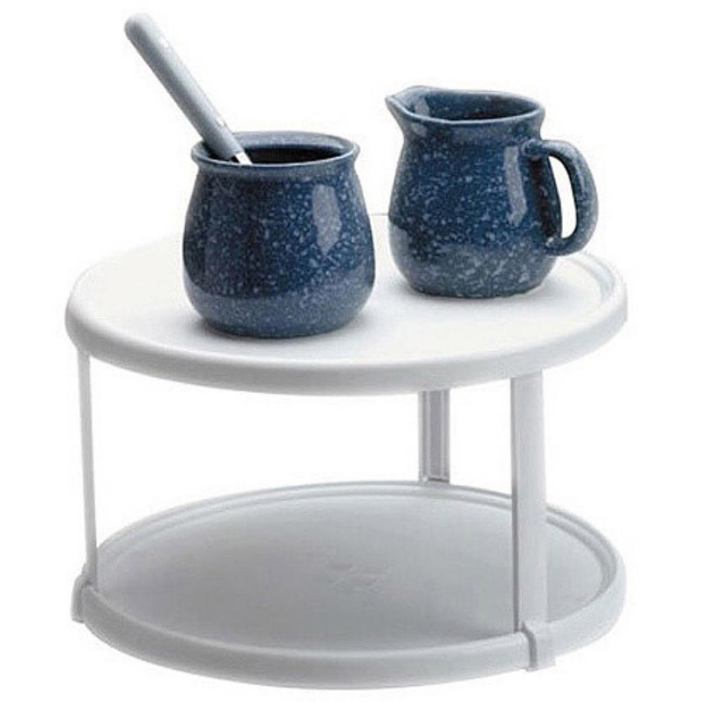 Turntble Dbl Wht10-1-2"D