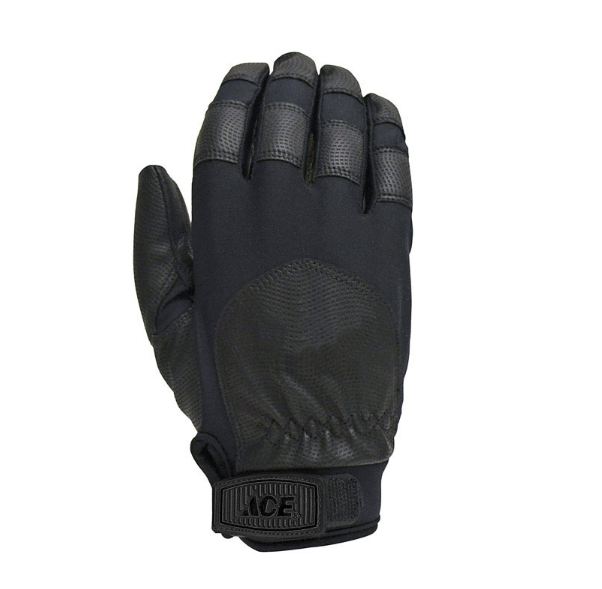 Ace Universal Synthetic Leather Heavy Duty Gloves Black Large 1 pair