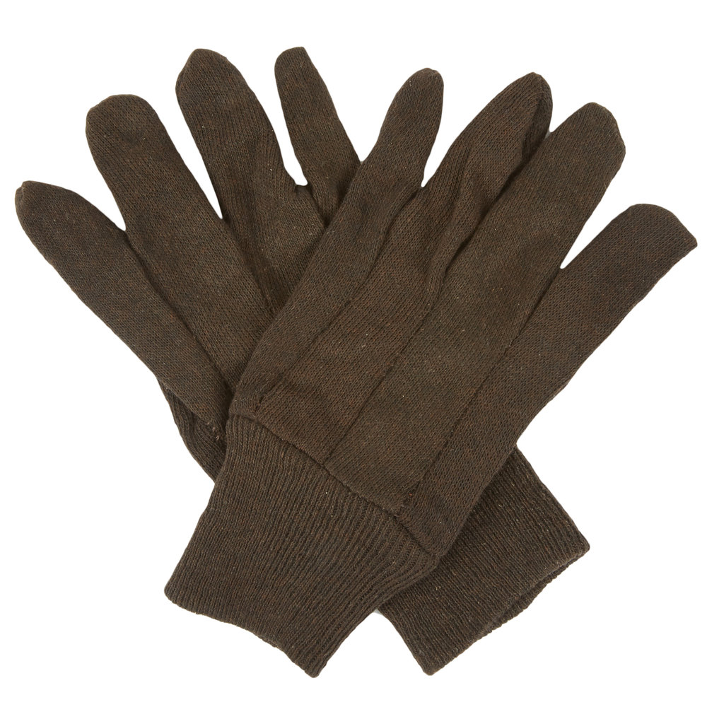 Glove Brwn Jersy L