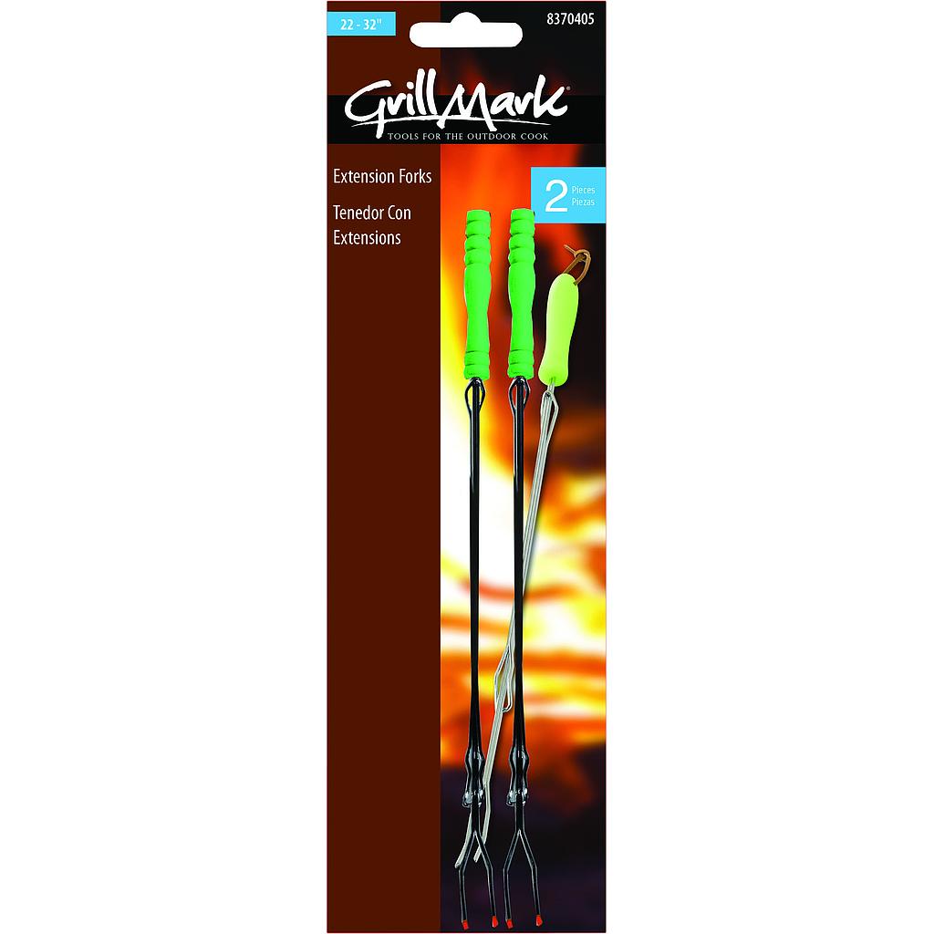 Bbq Fork Set Of 2 81.28Cm (32In) Chrome Plate.