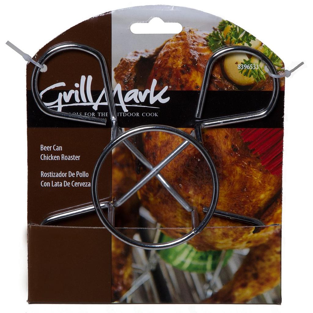 Beer Can Chicken Roaster Chrome Wire Grillmar